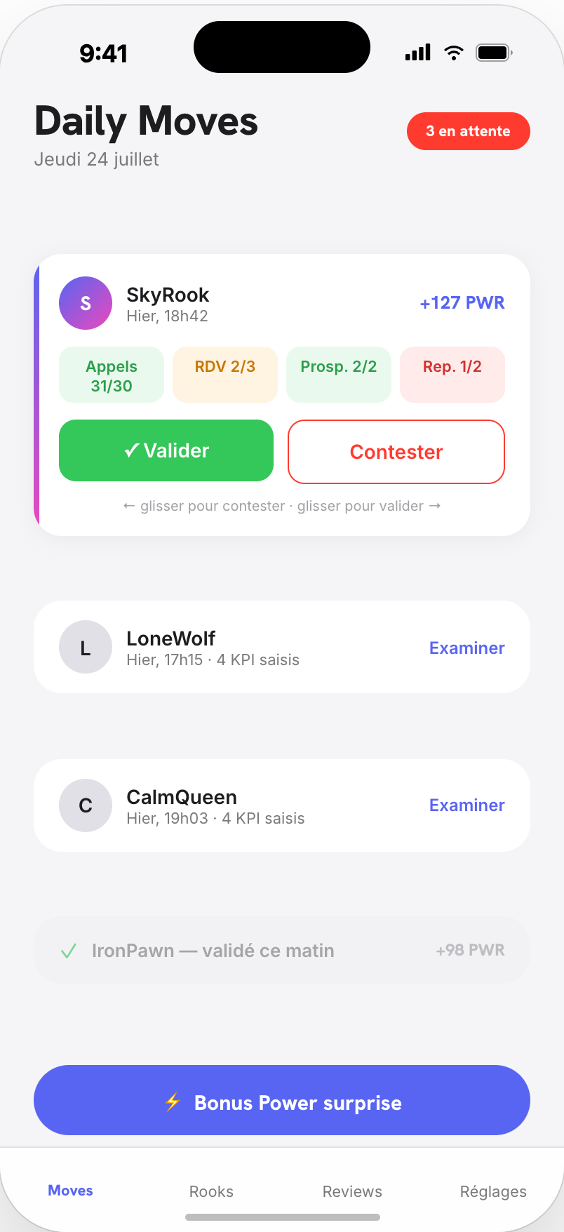 Le Coach valide